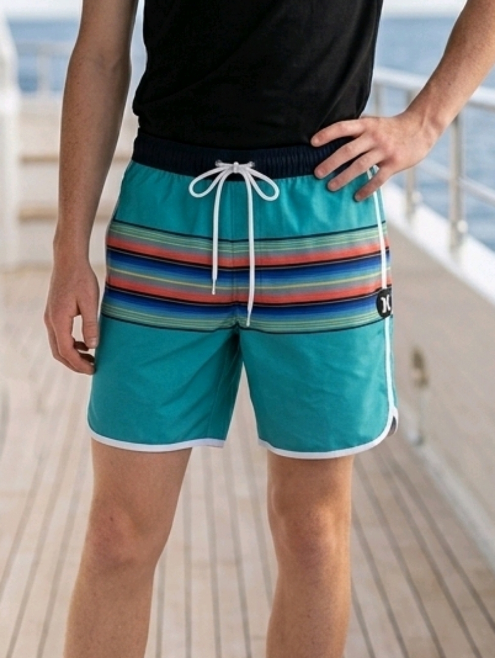 Hurley Phantom Baja Malibu Boardshort Unlined Surfing Swim 17" Volley Shorts